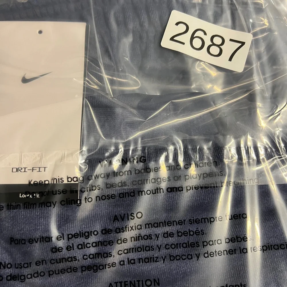 Nike Dri-FIT Training Sweatpants Mens Small Blue Heather Loose Fit HJ3145-437
